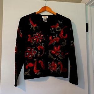 TALBOTS BEADED SWEATER